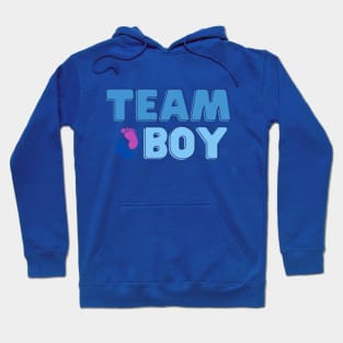 Team boy, Baby Gender Reveal Party Hoodie